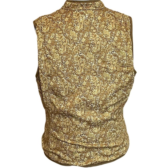 Columbia Women’s River Resort Wingbeat Micro-Suede Vest Paisley Tan L Gorpcore - Picture 3 of 12